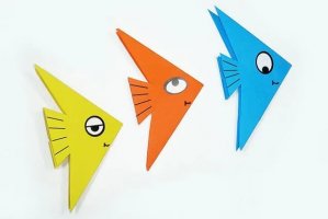 幼兒折紙手工簡單熱帶魚