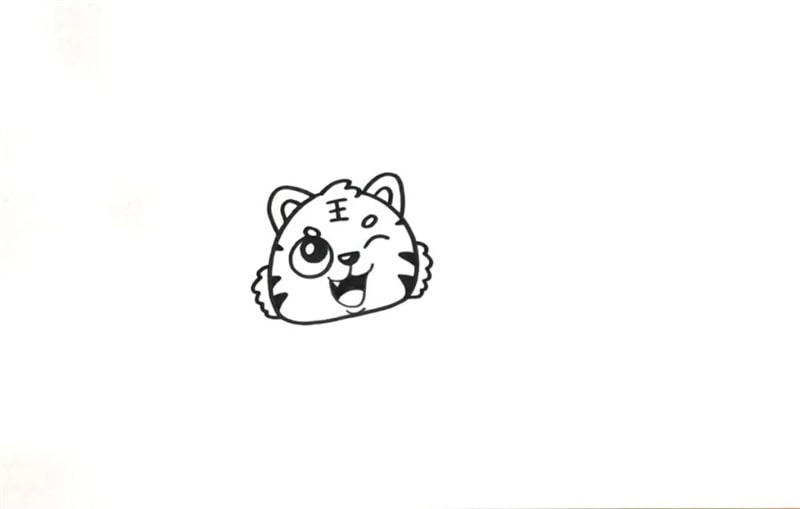 虎年春節(jié)兒童畫簡單又漂亮