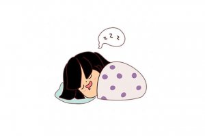 睡覺的小女孩簡筆畫教程