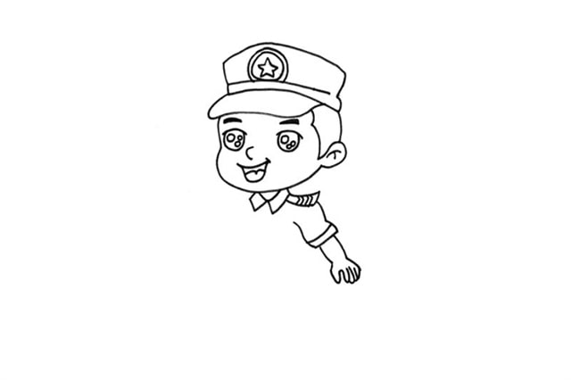 特種兵軍人簡筆畫步驟圖解