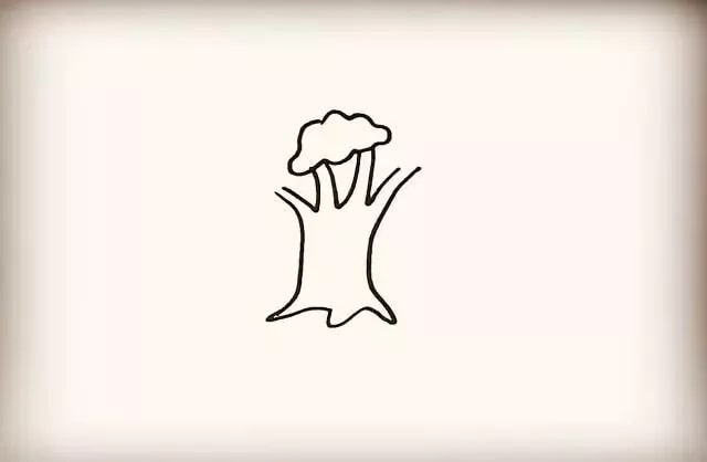 大樹簡(jiǎn)筆畫步驟圖片