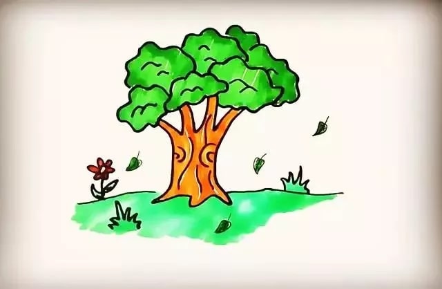 大樹簡(jiǎn)筆畫步驟圖片