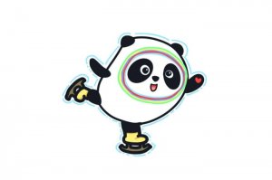 冰墩墩冬奧會花樣滑冰簡筆畫教程圖片