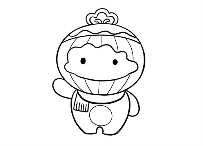 雪容融簡(jiǎn)筆畫(huà)教程圖片