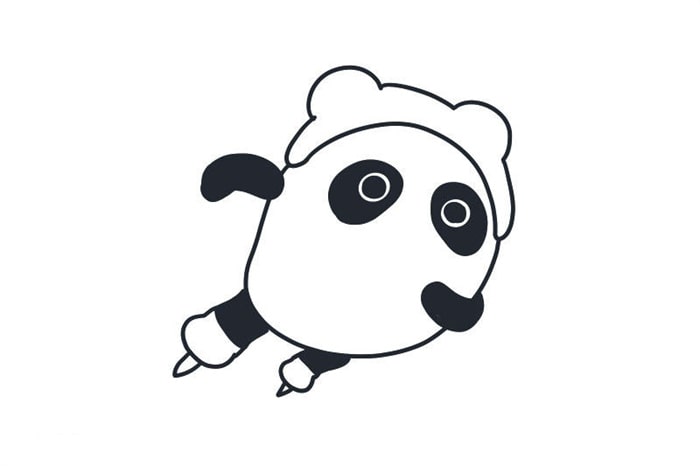 冰墩墩冬奧會(huì)短道速滑簡(jiǎn)筆畫(huà)教程圖片