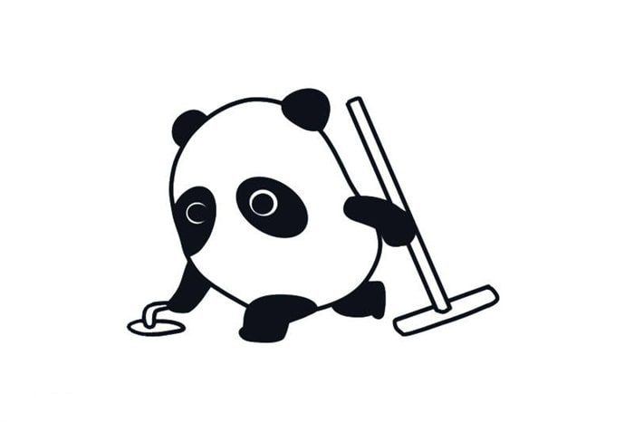 冰墩墩冬奧會冰壺比賽簡筆畫教程圖片
