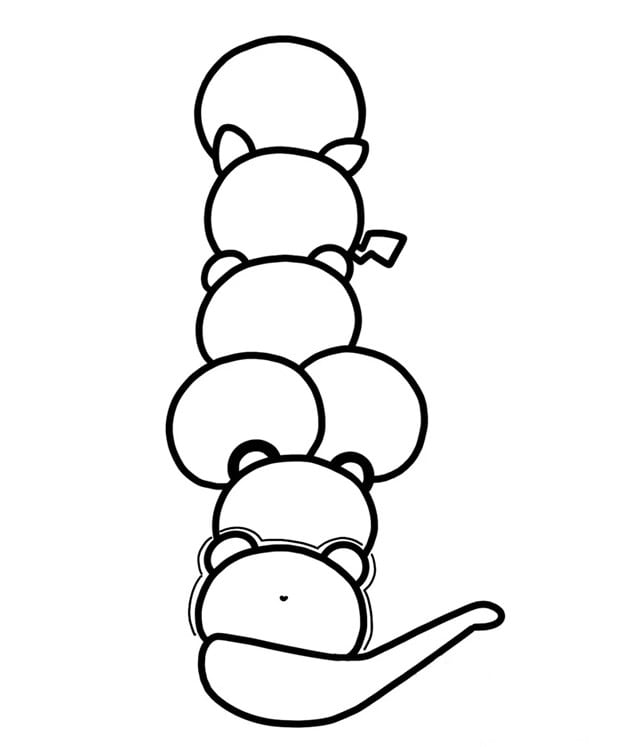 元宵節(jié)畫一堆元宵簡(jiǎn)筆畫