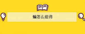 蝙怎么組詞