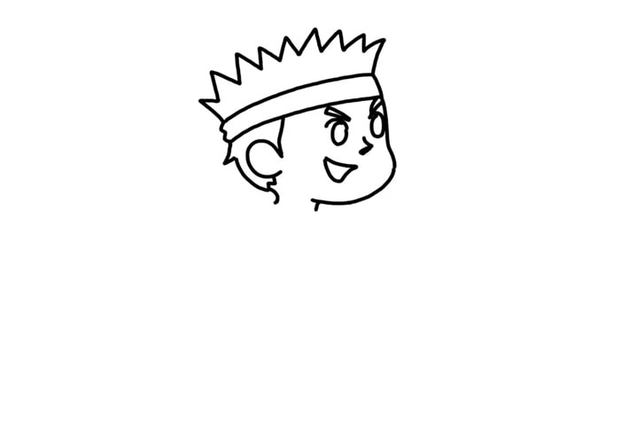 小男孩打籃球兒童簡(jiǎn)筆畫