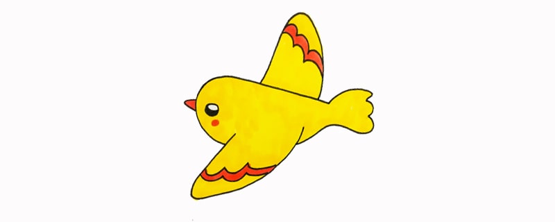 飛翔的小鳥簡(jiǎn)筆畫怎么畫圖片