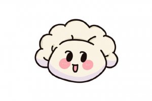 可愛的餃子簡筆畫怎么畫圖片