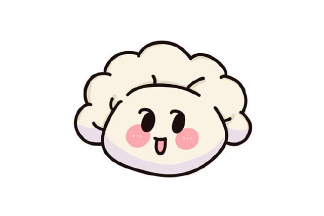 可愛的餃子簡筆畫怎么畫圖片