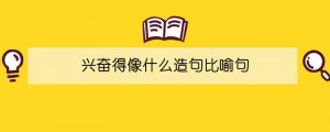 興奮得像什么造句比喻句