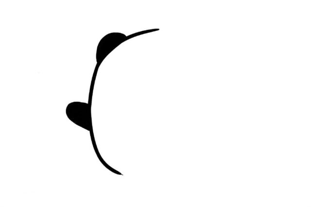冰墩墩簡(jiǎn)筆畫教程圖片
