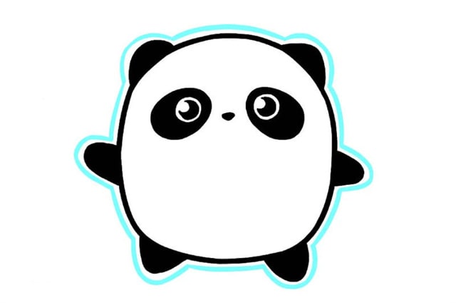 冰墩墩簡(jiǎn)筆畫教程圖片