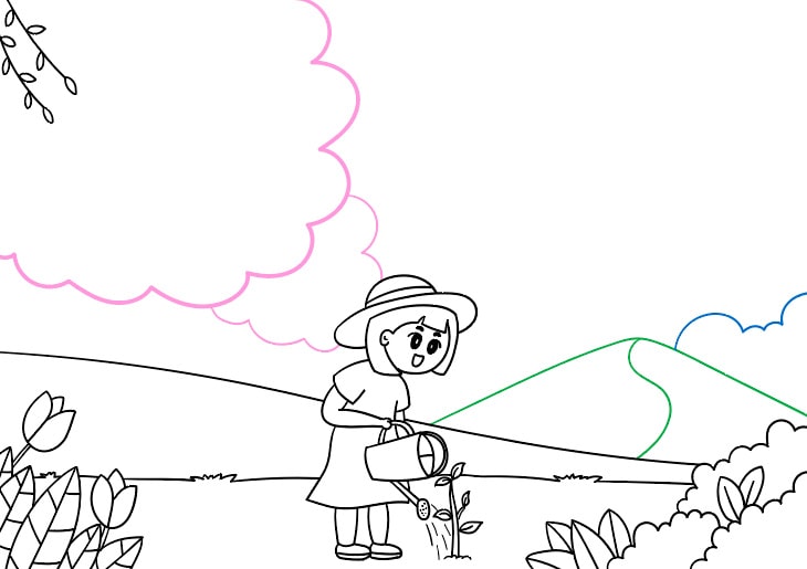 植樹節(jié)的手抄報圖片怎么畫簡單好看