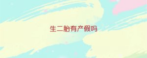 生二胎有產(chǎn)假嗎