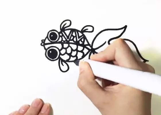 小金魚簡筆畫怎么畫