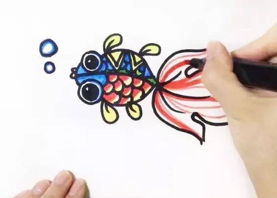 小金魚簡筆畫怎么畫