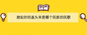 掀起你的蓋頭來是哪個民族的民歌