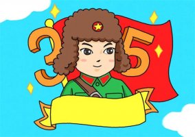 3月5日學(xué)習(xí)雷鋒主題簡(jiǎn)筆畫(huà)