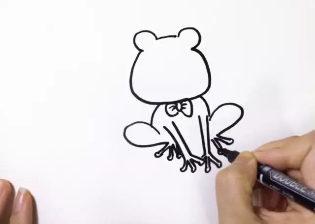 快樂的一只小青蛙簡筆畫