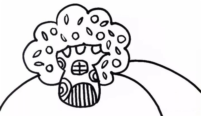 大樹房子簡(jiǎn)筆畫怎么畫圖片