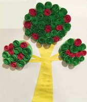 幼兒園植樹節(jié)手工制作《衍紙大樹》