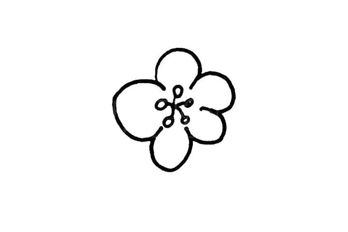臘梅花簡(jiǎn)筆畫步驟圖片