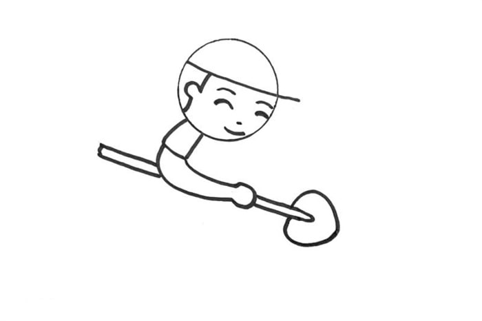植樹節(jié)人物小男孩簡(jiǎn)筆畫畫法
