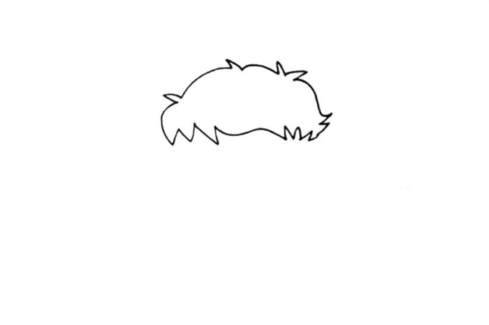 植樹(shù)節(jié)簡(jiǎn)筆畫(huà) 小男孩給小樹(shù)澆水