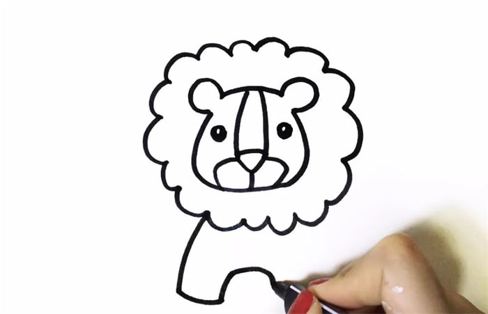 獅子兒童簡筆畫教程