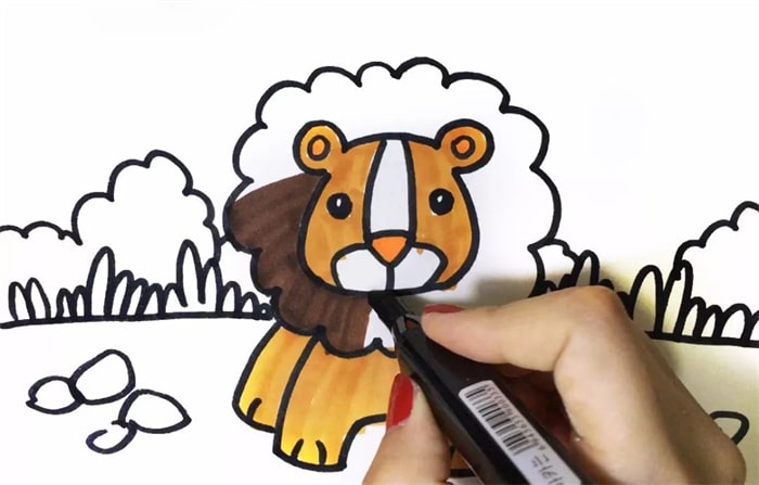 獅子兒童簡筆畫教程