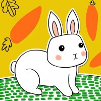 小白兔兒童簡筆畫怎么畫簡單又漂亮