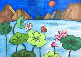 曉出凈慈寺送林子方古詩配畫