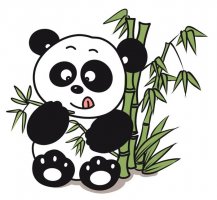 吃竹子的大熊貓簡(jiǎn)筆畫(huà)圖片怎么畫(huà)