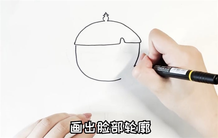 2022杭州亞運(yùn)會吉祥物蓮蓮簡筆畫怎么畫