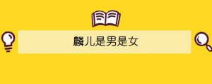 麟兒是男是女
