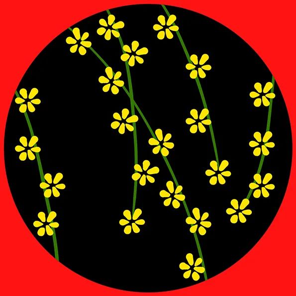兒童畫(huà)春天的圖片《迎春花》