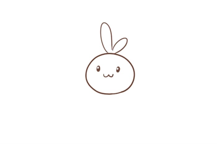 吃胡蘿卜的可愛(ài)小兔子簡(jiǎn)筆畫(huà)怎么畫(huà)