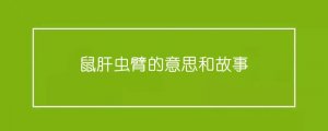 鼠肝蟲臂的意思和故事