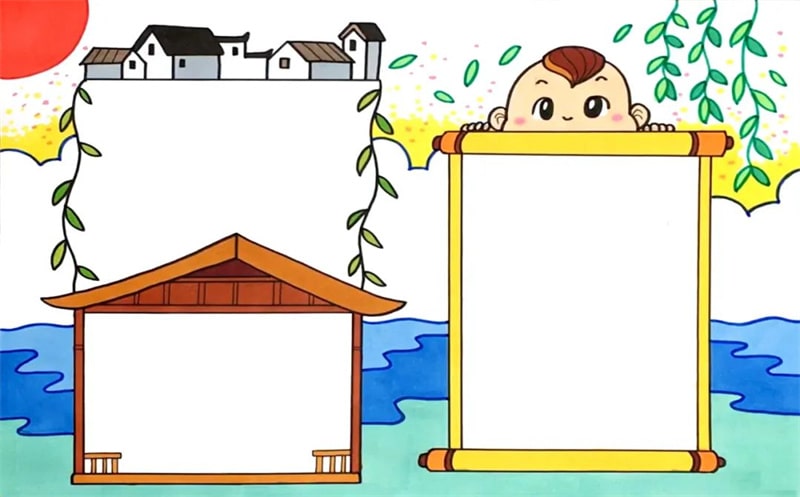 簡(jiǎn)單又漂亮的清明節(jié)手抄報(bào)圖片教程