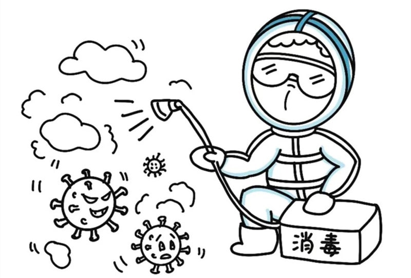 關(guān)于消滅新冠病毒的簡(jiǎn)筆畫怎么畫